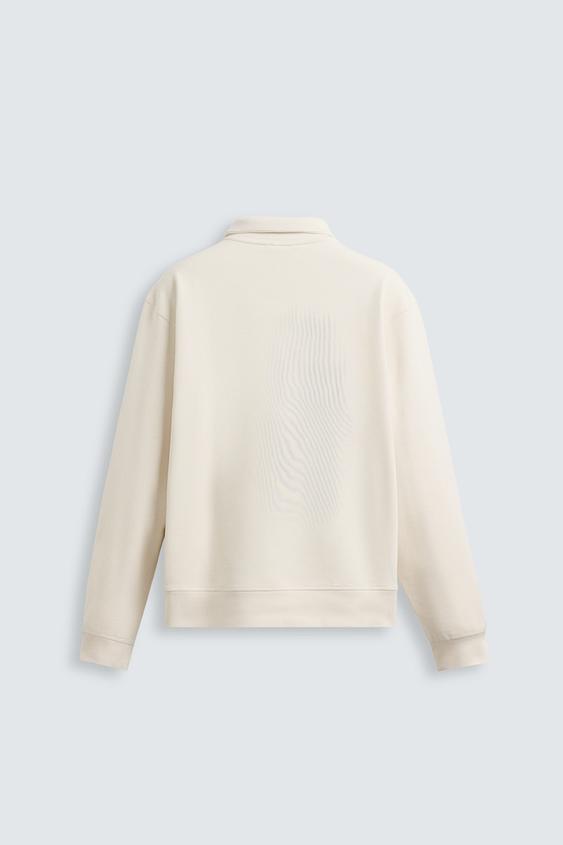 BASIC QUARTER-ZIP SWEATSHIRT