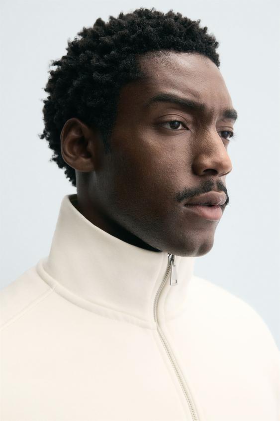 BASIC QUARTER-ZIP SWEATSHIRT