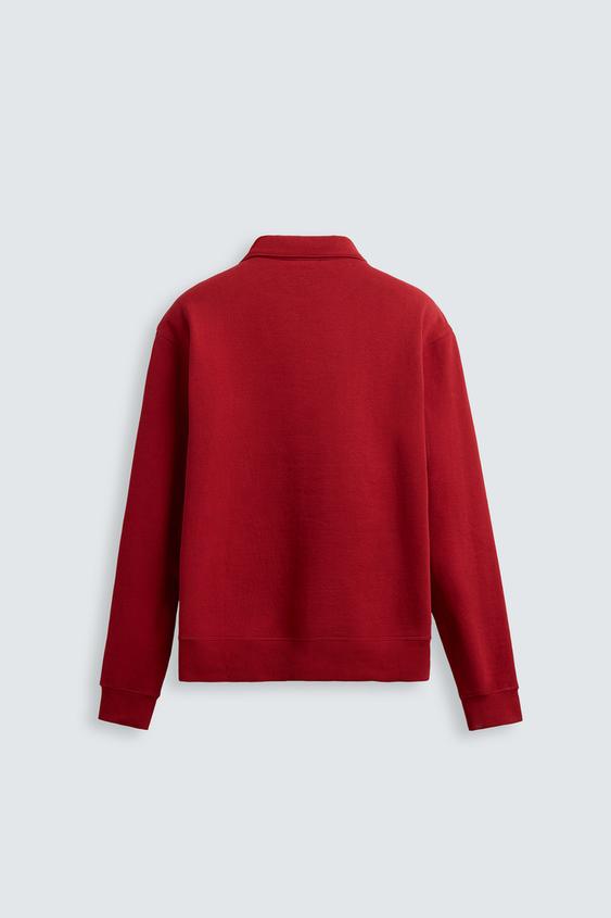 BASIC QUARTER-ZIP SWEATSHIRT