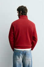 BASIC QUARTER-ZIP SWEATSHIRT