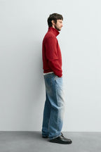 BASIC QUARTER-ZIP SWEATSHIRT