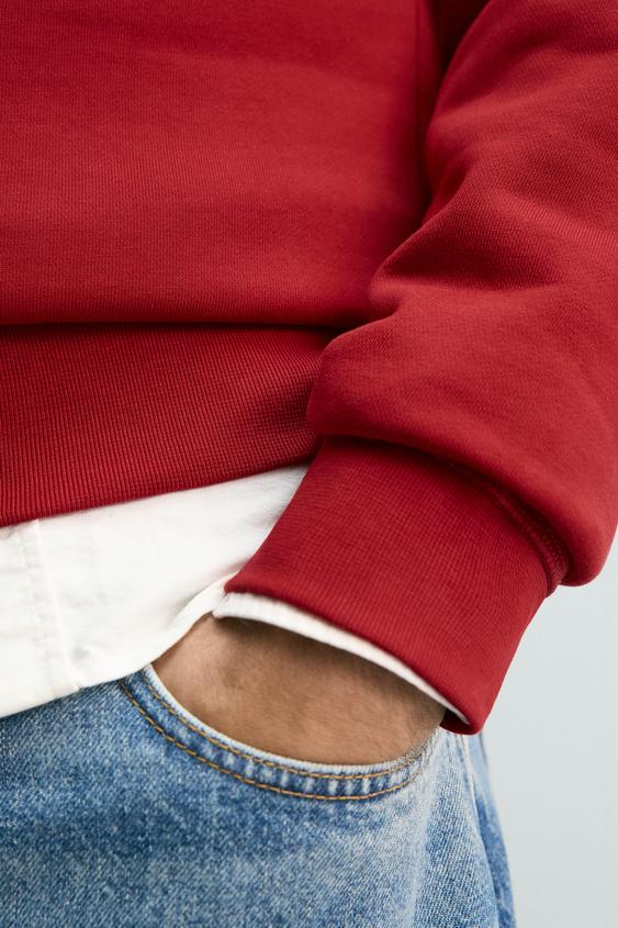 BASIC QUARTER-ZIP SWEATSHIRT