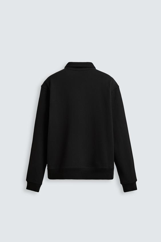 BASIC QUARTER-ZIP SWEATSHIRT
