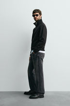 BASIC QUARTER-ZIP SWEATSHIRT